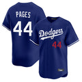 Los Angeles Dodgers #44 Andy Pages Player Royal CONTON Limited Home Stitched Jerseys