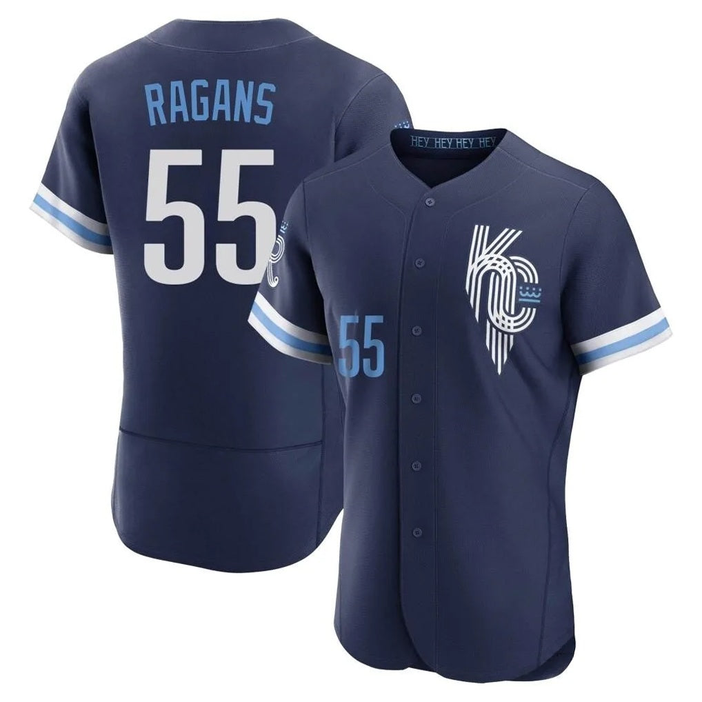 Kansas City Royals #55 Cole Ragans Player Navy CONTON City Connect Limited Elite Home Stitched Jerseys