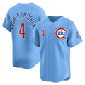 Chicago Cubs #4 Pete Crow-Armstrong Light Blue CONTON Alternate Limited Player Jersey