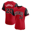 Chicago White Sox #20 Miguel Vargas Player Red CONTON City Connect Limited Elite Home Stitched Jerseys