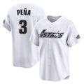 Houston Astros #3 Jeremy Pena Player White CONTON Throwback Cooperstown Collection Limited Stitched Jerseys