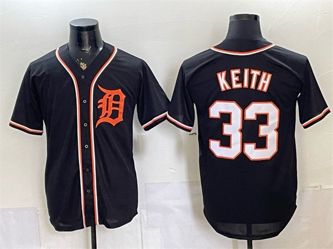 Detroit Tigers #33 Colt Keith 2026 Fashion Replica Black CONTON Out Stitched Jersey