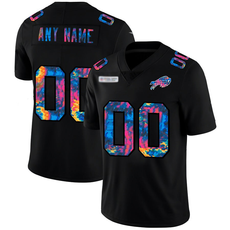 Custom B.Bills Multi-Color Black CONTON 2020 Crucial Catch Vapor Untouchable Limited Jersey