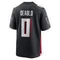 A.Falcons #0 Divine Deablo Black CONTON Team Game Jersey