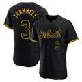 Detroit Tigers #3 Alan Trammell Player Black CONTON Snake Skin City Limited Elite Home Stitched Jerseys