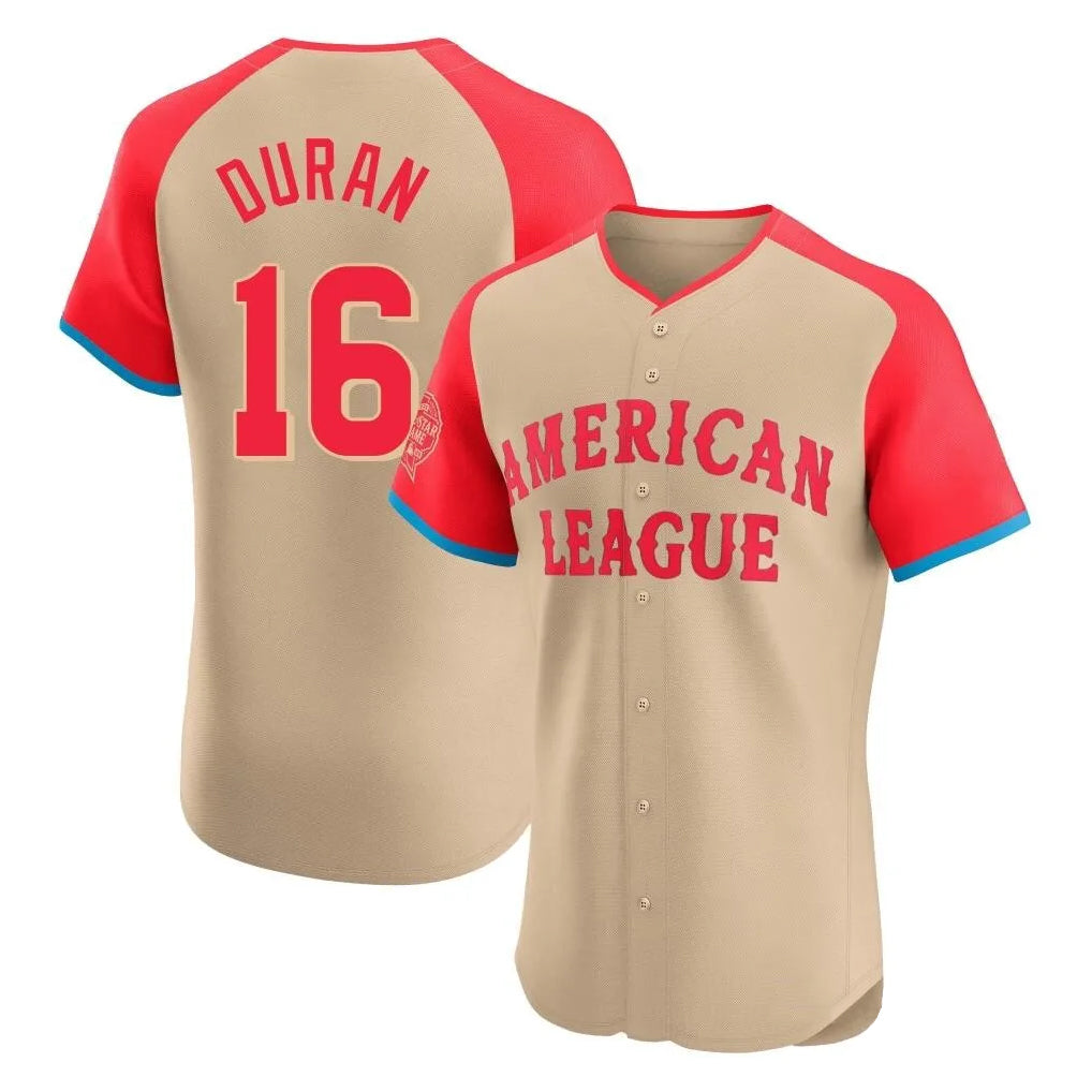 Boston Red Sox #16 Jarren Duran Player Cream CONTON All-Star Short-Sleeved Limited Elite Home Game Stitched Jerseys
