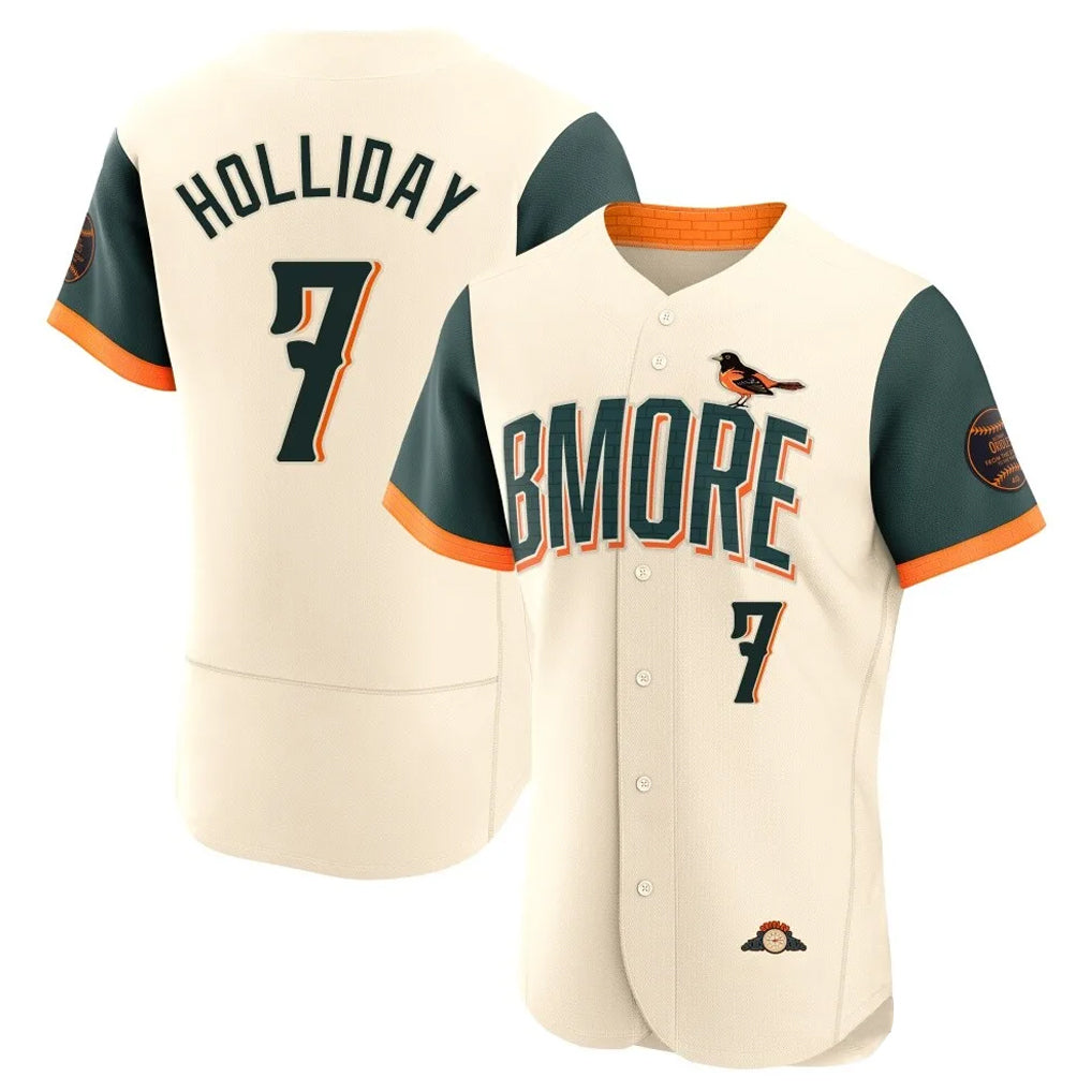 Baltimore Orioles #7 Jackson Holliday Player Cream CONTON 2026 City Connect Limited Elite Home Game Stitched Jerseys
