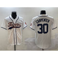 Detroit Tigers #30 Kerry Carpenter White CONTON With Patch Cool Base Stitched Jersey