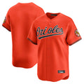 Baltimore Orioles Orange CONTON Limited Home Game Blank Player Stitched Jerseys