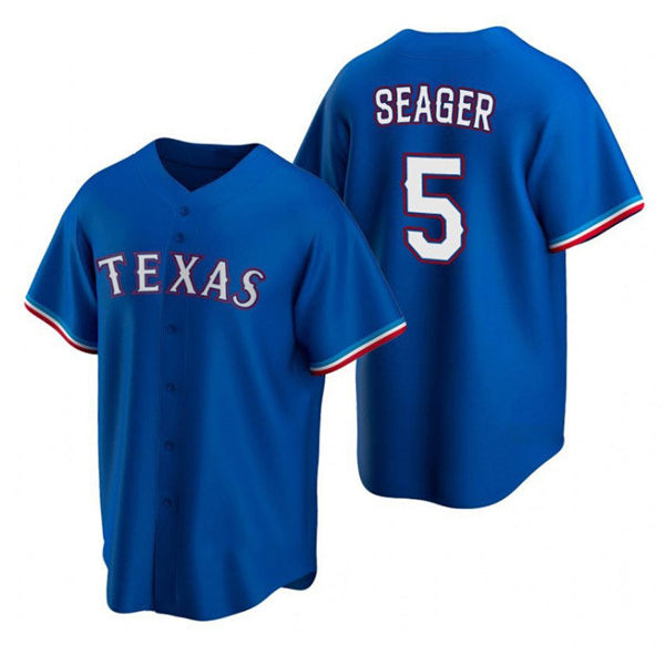 Texas Rangers #5 Corey Seager Blue CONTON Cool Base Stitched Jersey