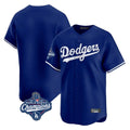 Los Angeles Dodgers Blank Player Royal CONTON Limited Home World Series Meet Stitched Jerseys