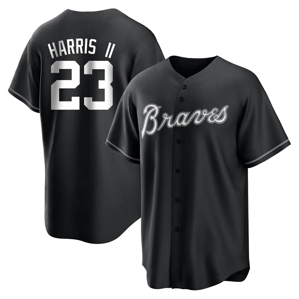 Atlanta Braves #23 Michael Harris II Player Black CONTON Home Game Stitched Jerseys