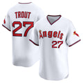 Los Angeles Angels #27 Mike Trout White CONTON Alternate Limited Jersey