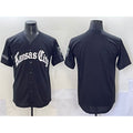 Kansas City Royals Blank Black CONTON 'Gothic Crown Edition' Vapor Premier Limited Stitched Jersey