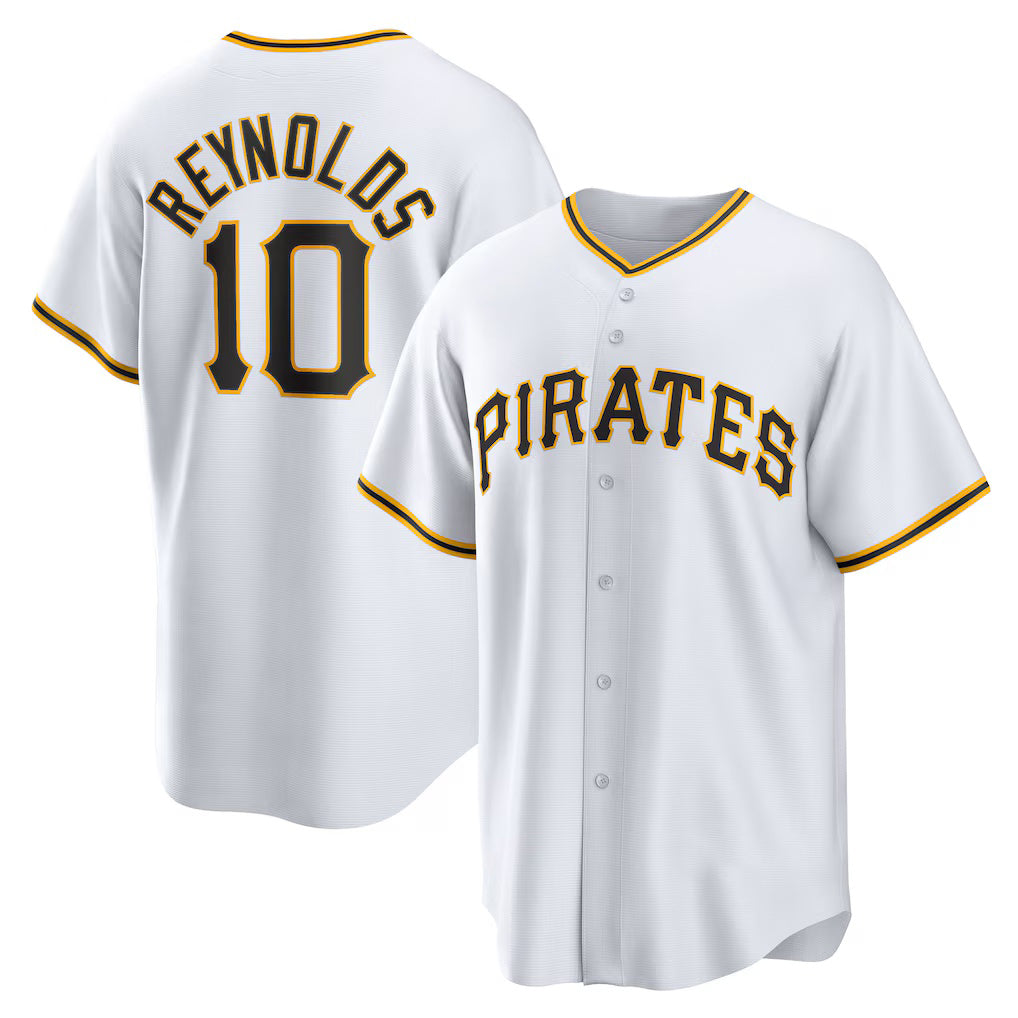 Pittsburgh Pirates #10 Bryan Reynolds White CONTON Replica Player Jersey
