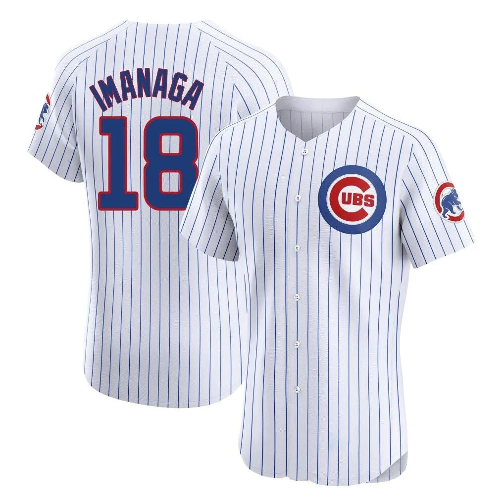 Chicago Cubs #18 Shota Imanaga Player White CONTON Limited Elite Home Game Stitched Jerseys