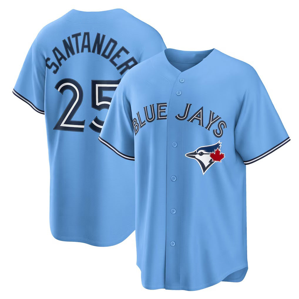 Toronto Blue Jays #25 Anthony Santander Light Blue CONTON Alternate Replica Jersey