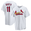 St. Louis Cardinals #11 Victor Scott II White CONTON Home Replica Jersey
