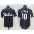 Philadelphia Phillies #10 J.T. Realmuto Black CONTON Lights Out Limited Stitched Jersey