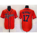 Detroit Tigers #17 Parker Meadows Orange CONTON With Patch Cool Base Stitched Jersey