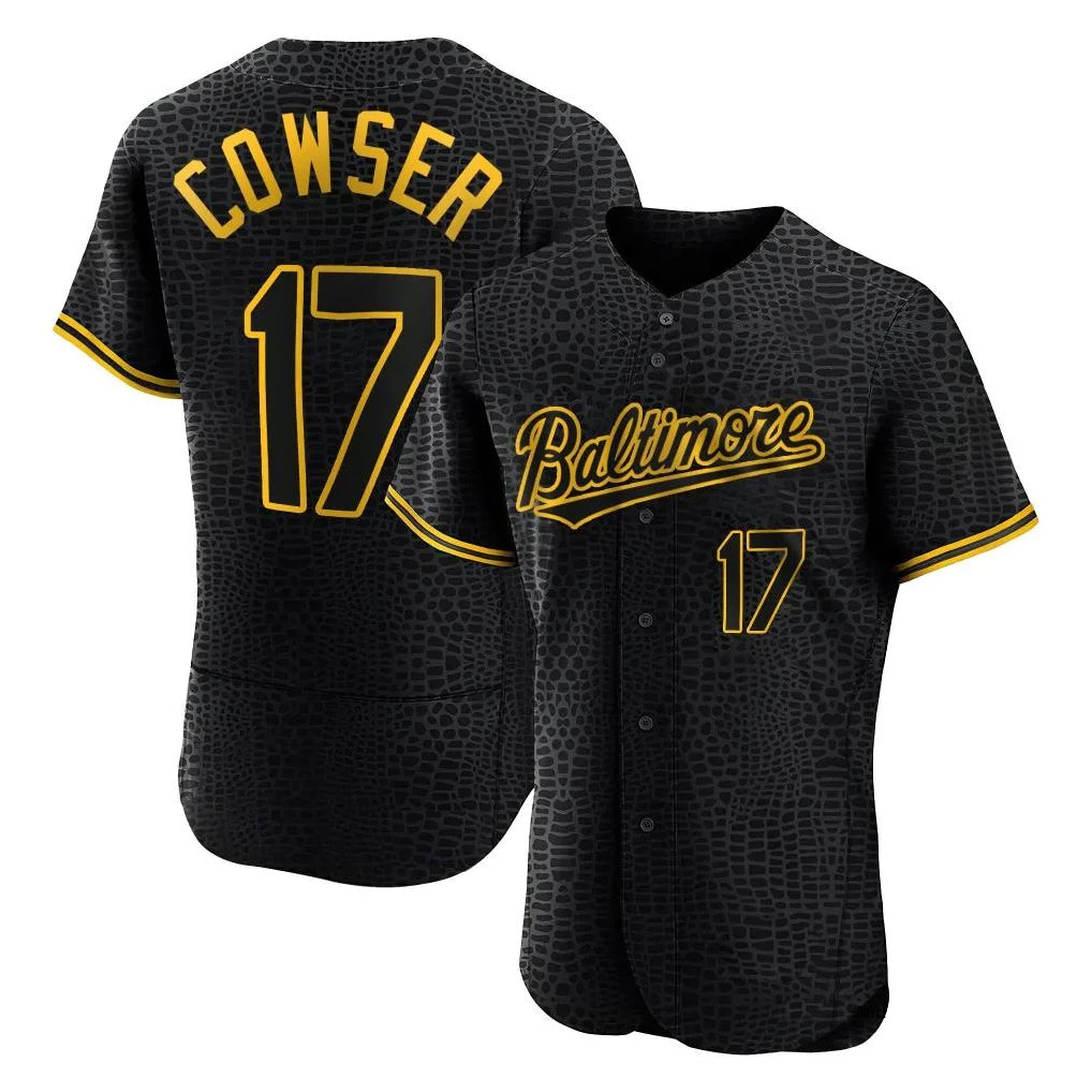 Baltimore Orioles #17 Colton Cowser Player Black CONTON Snake Skin City Limited Elite Home Stitched Jerseys