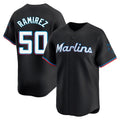Miami Marlins #50 Agustin Ramirez Player Black CONTON Home Limited Stitched Jerseys