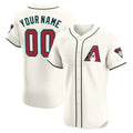 Custom Arizona Diamondbacks 2024 Flex Base Jersey ¨C Cream CONTON