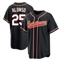 Baltimore Orioles #25 Pete Alonso Player Black CONTON Out Home Game Stitched Jerseys