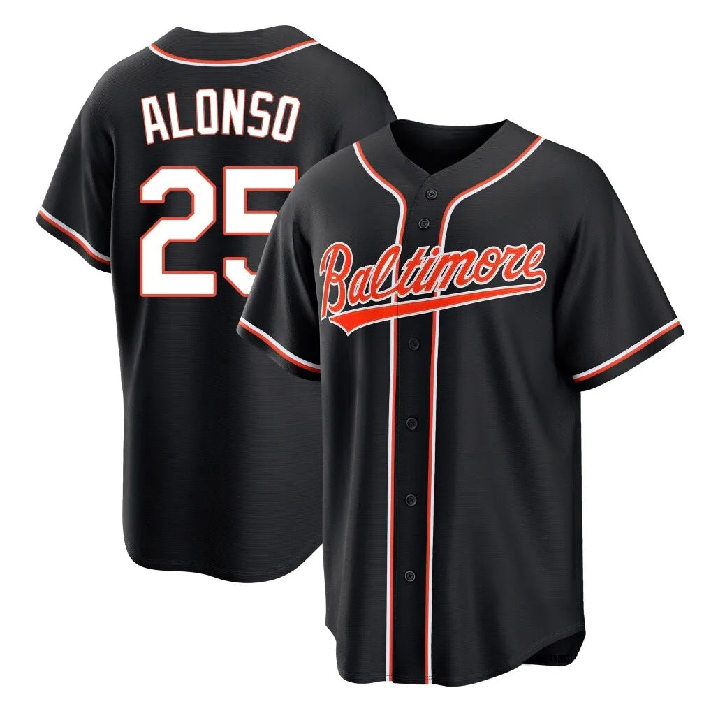 Baltimore Orioles #25 Pete Alonso Player Black CONTON Out Home Game Stitched Jerseys