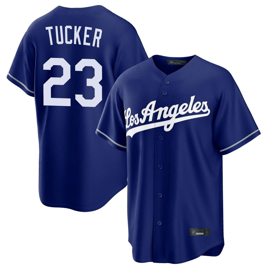 Los Angeles Dodgers #23 Kyle Tucker Player Royal CONTON Game Stitched Jerseys