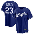 Los Angeles Dodgers #23 Kyle Tucker Player Royal CONTON Game Stitched Jerseys
