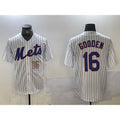 New York Mets #16 Dwight Gooden White CONTON Cool Base Stitched Jerseys