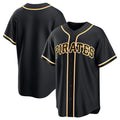 Pittsburgh Pirates Blank Black CONTON Out Stitched Jersey