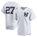 New York Yankees #27 Giancarlo Stanton White CONTON Home Limited Player Jersey 2