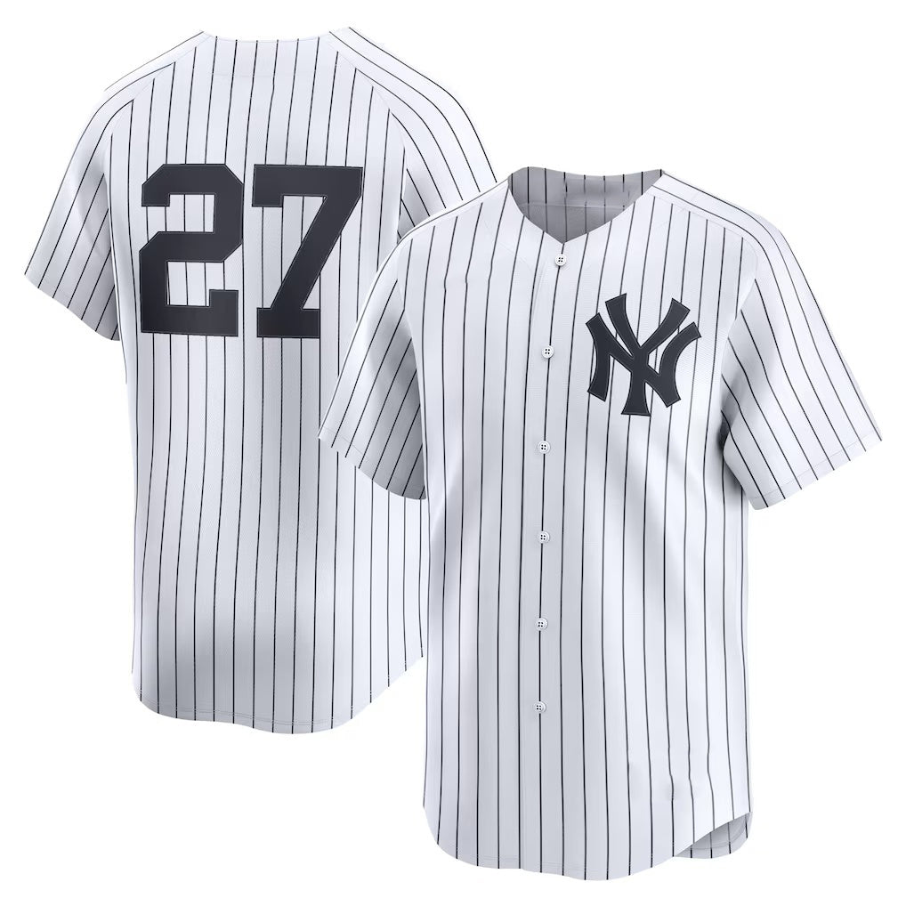 New York Yankees #27 Giancarlo Stanton White CONTON Home Limited Player Jersey 2