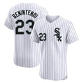 Chicago White Sox #23 Andrew Benintendi Player White CONTON Stripe Limited Elite Home Stitched Jerseys