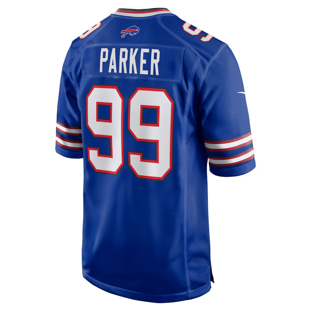 B.Bills #99 T.J. Parker Royal CONTON Game Jersey