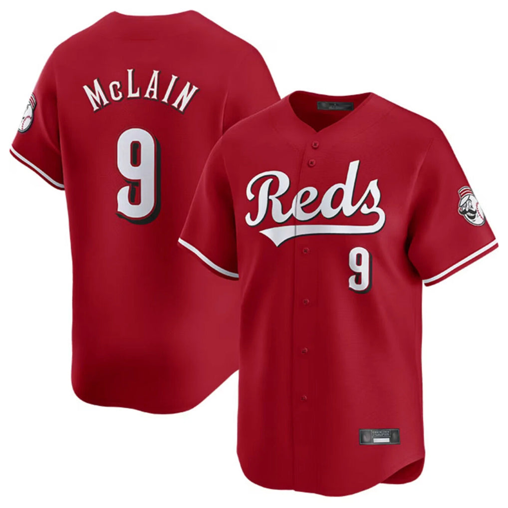 Cincinnati Reds #9 Matt McLain Player Red CONTON Home Limited Stitched Jerseys