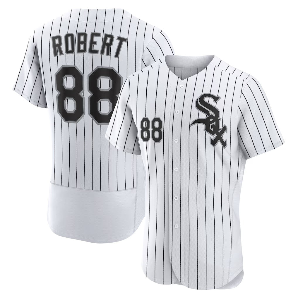 Chicago White Sox #88 Luis Robert White-Black CONTON Home Authentic Player Jersey