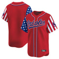 Baltimore Orioles Red CONTON Independence Day Vapor Premier Limited Home Game Blank Player Stitched Jerseys