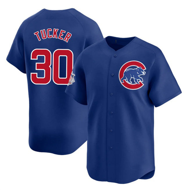 Chicago Cubs #30 Kyle Tucker Royal CONTON 2025 Limited Stitched Jersey