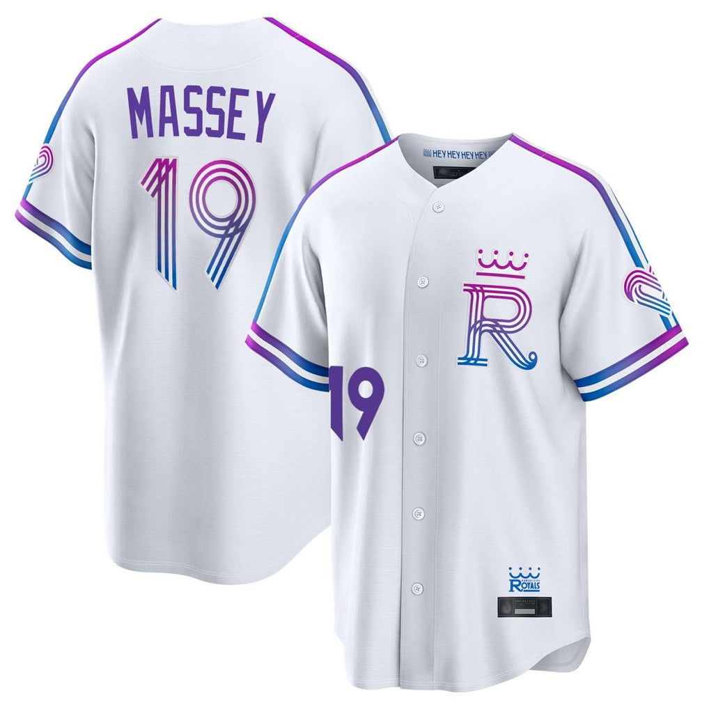 Kansas City Royals #19 Michael Massey Player White CONTON 2026 City Connect Limited Home Stitched Jerseys