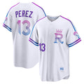 Kansas City Royals #13 Salvador Perez White CONTON 2026 City Connect Stadium Jersey