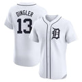Detroit Tigers #13 Dillon Dingler Player White CONTON Limited Elite Home Stitched Jerseys