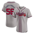 Atlanta Braves #56 Spencer Schwellenbach Player Gray CONTON Limited Elite Home Game Stitched Jerseys