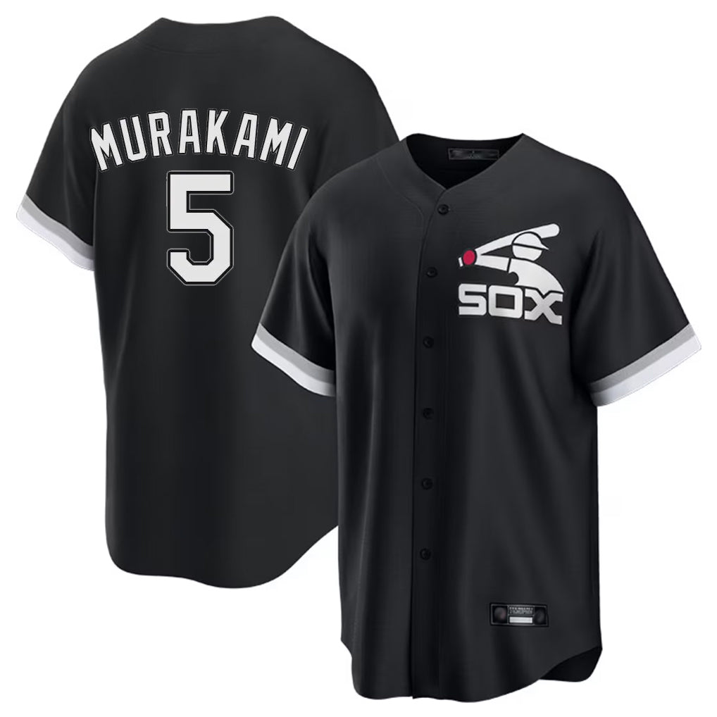 Chicago White Sox #5 Munetaka Murakami Player Black CONTON Spring Training Game Stitched Jerseys