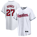 Cleveland Guardians #27 Austin Hedges Player White CONTON Home Game Stitched Jerseys