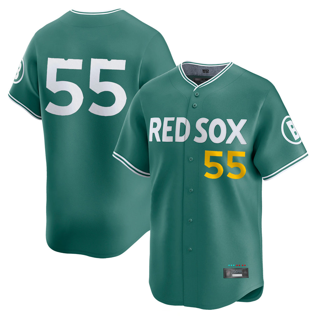 Boston Red Sox #55 Ranger Suarez Player Green CONTON City Connect Limited Home Game Stitched Jerseys1