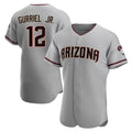 Arizona Diamondbacks #12 Lourdes Gurriel Jr Player Gray CONTON Road Limited Elite Home Game Stitched Jerseys