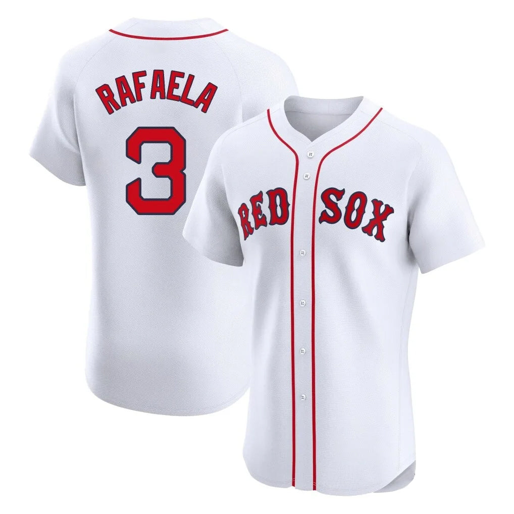 Boston Red Sox #3 Ceddanne Rafaela Player White CONTON Limited Elite Home Game Stitched Jerseys1